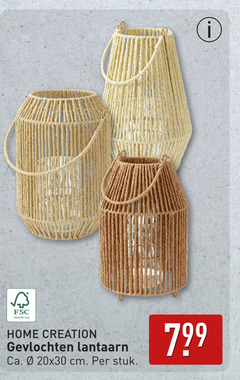  lantaarn fsc www.fsc.org home creation gevlochten ca. cm stuk 
