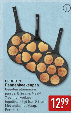  pannenkoekenpan 7 26 aluminium pan ca. cm pannenkoekjes antiaanbaklaag stuk 