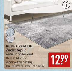  home creation zacht tapijt antisliponderkant vloerverwarming ca. cm stuk 