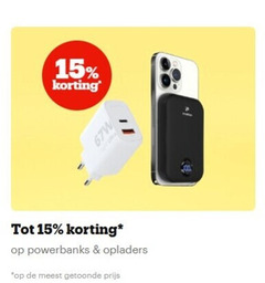  15 powerbanks opladers 