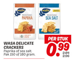  wasa crackers 150 180 delicata paprika sea salt delicate pak stuk 