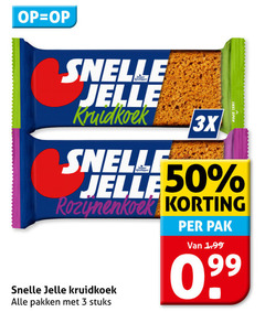  snelle jelle ontbijtkoekrepen 3 50 kruidkoek 3x open pakken stuks pak 