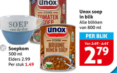  unox soep 279 500 dag soepkom ml elders stuk tomaten bruine bonen blik blikken 