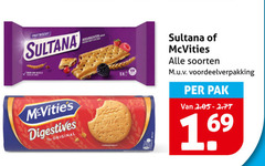  mcvities verkade biscuit fruit sultana digestives original 5x soorten pak 