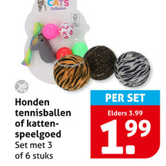  hondenspeeltjes 3 6 cats collection honden tennisballen katten speelgoed stuks elders 3.99 