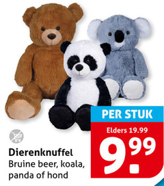  pluche en knuffels dierenknuffel bruine beer koala panda hond stuk elders 