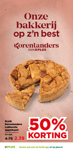  50 bakkerij best korenlanders appeltaart stuk plus.nl 