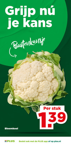  bloemkool grijp kans buitenkansje stuk plus.nl 