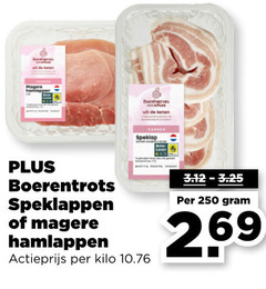  250 keten varken speklap boerentrots speklappen hamlappen actieprijs kilo 