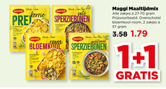  maggi maaltijdmix 1 2 for oren boodschappenlijst kerrie tea one pan sate sperziebonen zakjes ovenschotel bloemkool room 