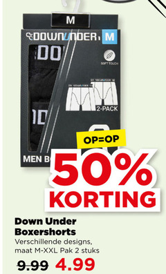  heren boxershorts 2 10 50 men b soft touch pack down under designs maat xxl pak stuks 