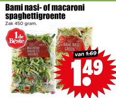  groentenpakket 450 bami nasi macaroni spaghettigroente zak spaghetti groente 