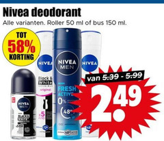  nivea deodorant 10 48 50 150 roller ml bus men black white invisible fresh original active co derma 