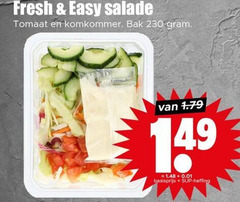  salade fresh easy tomaat komkommer bak basisprijs heffing 