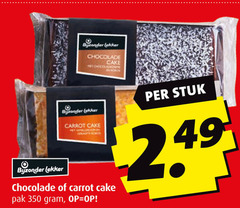  cake 350 bijzonder bender chocolade carrot pak stuk 