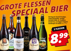  straffe hendrik hertog jan karmeliet la trappe speciaalbieren 2 flessen bier trappen trappist traffic wild grand cru dry quadrupel tripel prestige st. fles 
