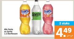  sprite fanta frisdrank 2 literflessen stuks 