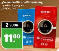  gwoon koffie 2 6 500 snelfiltermaling pakken vers 06 roodmerk 