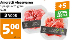  vleeswaren 2 amoretti 50 kilo coppa jamon serrano 5 zegels 