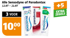  sensodyne paradontax tandpasta 3 parodontax 10 fresh 5 zegels 