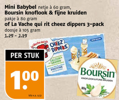  3 60 80 100 mini babybel netje boursin knoflook fijne kruiden pakje la vache qui rit cheez dippers pack doosje stuk calcium granen proteine new recipe kilo v.a. 