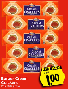  crackers 100 300 cream pak barber 