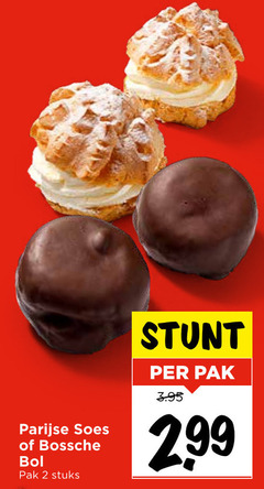  slagroomsoesjes moorkoppen 2 parijse soes bossche bol pak stuks 
