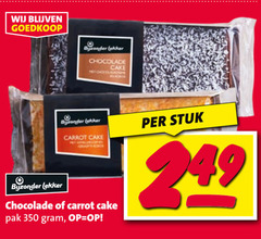  cake 350 bijzonder chocolade stuk carrot pak 