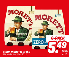  birra moretti flesjes bier 6 30 bottles 0.0 fles zero pack 