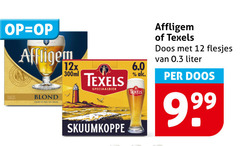  texels affligem speciaalbieren 12 blond 12x 300ml speciaalbier skuumkoppe doos liter 