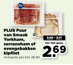  kipfilet yorkham 100 puur serranoham ovengebakken actieprijs kilo 