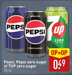  7-up pepsi frisdrank cola 33 taste refreshing lemon lime up zero sugar 