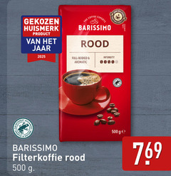  barissimo koffie 500 gekozen huismerk jaar coffee rooster experts quality rood full aromatic intensity people filterkoffie ge 