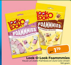  snoep 180 look-o-look soft zoete framboos zure cola citroen 