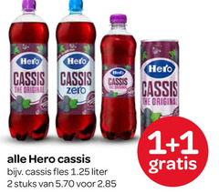  hero frisdrank 1 2 cassis original zero fles liter stuks 