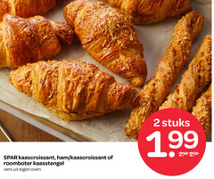  2 kaascroissant ham roomboter kaasstengel vers oven stuks 
