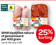  25 400 beter leven dieren bescherming pet gemarineerd kipdijfilet naturel 