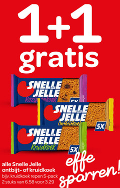  1 2 5 jelle open kruidkoek ontbijt repen pack stuks 5x effe sparren 