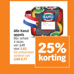  kanzi appels 4 25 schaal stuks varieeren 
