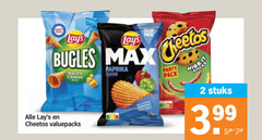  cheetos lays chips zoutjes 2 pack bugles nacho choose paprika party stuks 3.99 