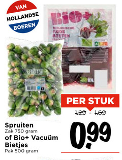  500 750 hollandse boeren big bieten spruiten zak bio bietjes pak stuk 