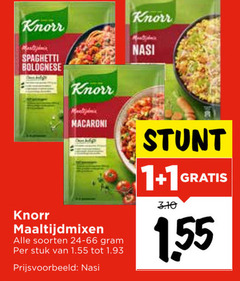 1 knorr spaghetti bolognese nasi macaroni maaltijdmixen soorten stuk 