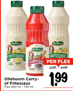  450 750 oliehoorn fritessaus fles curry ml 1 99 