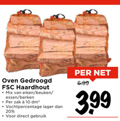  haardhout 10 20 oven gedroogd fsc mix eiken beuken essen berken zak vochtpercentage gebruik 3.99 