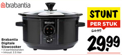  3 brabantia digitale slowcooker warmtestanden liter stuk 
