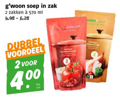  gwoon soep 2 zak zakken ml dubbel voordeel liter romige tomatensalade www 