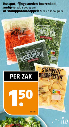  150 500 1000 hutspot fijngesneden boerenkool andijvie zak stamppotaardappelen grootverpakking stamppot aardappelen kilo tip 