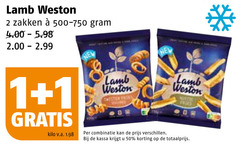  weide weelde patat 1 2 50 lamb weston zakken 500-750 kilo v.a. combinatie kassa 