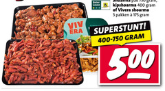  3 400 500 750 beter leven pak kipshoarma vivera shoarma pakken 