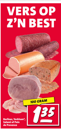  100 vers best berliner yorkham salami pain provence 